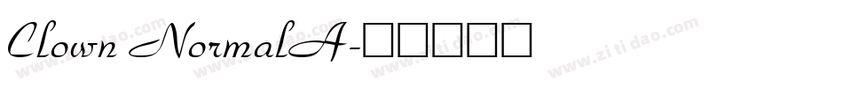 Clown NormalA字体转换